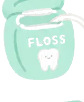 A spool of dental floss