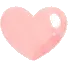A pink heart