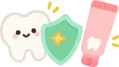 Shield tooth and toothpaste